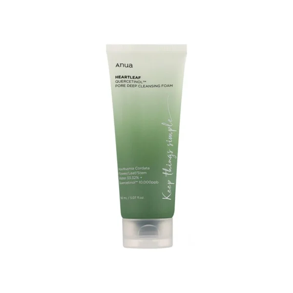 Anua heartleaf quercetinol pore deep cleansing foam