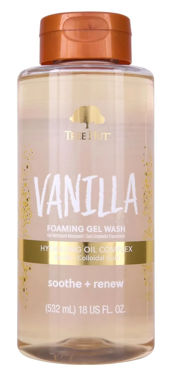 Tree hut vanilla foaming gel wash