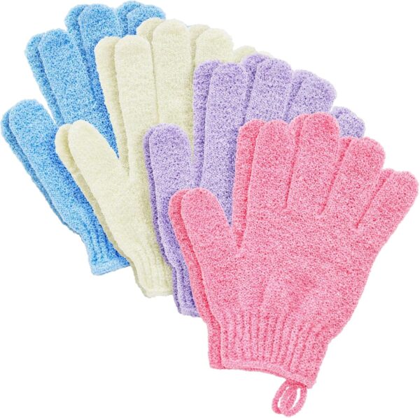 Exfoliating gloves